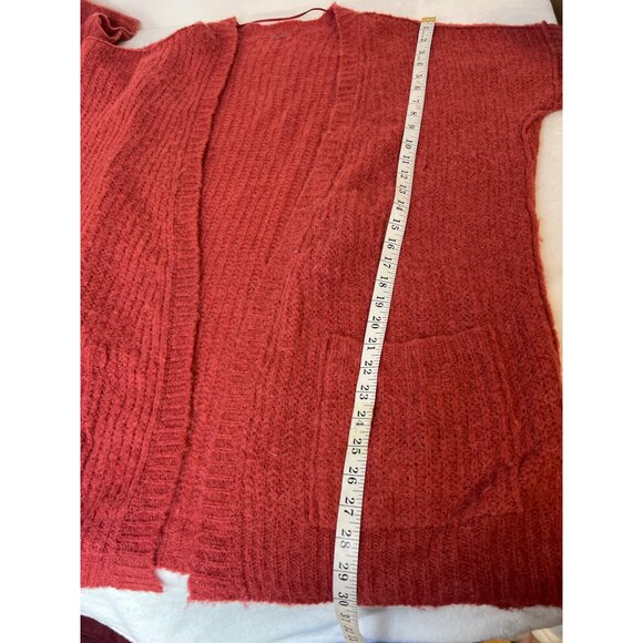 Free People Open Cardigan XL Alpaca Blend Rust Red/Orange SEE DESCRIPTION - Picture 10 of 10